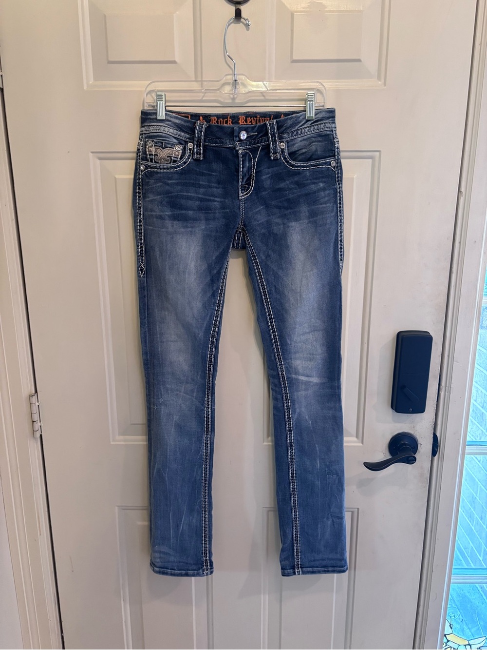 Rock Revival “Nancy” Cuffed Straight Leg Jeans - Picture 2 of 10